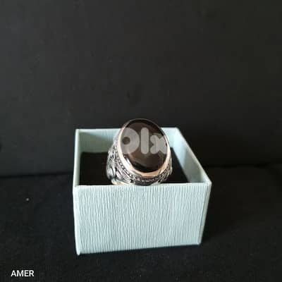 خاتم عقيق صياغة عارف