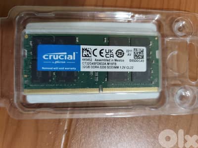 Crusial 32 gega DDr 4 3200hz