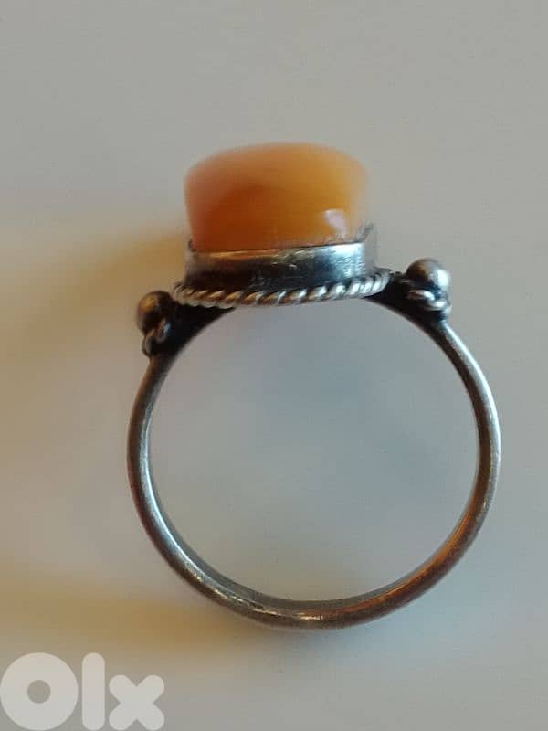 Vintage and Unique Soviet Russian Sterling Silver Ring Stamped 2