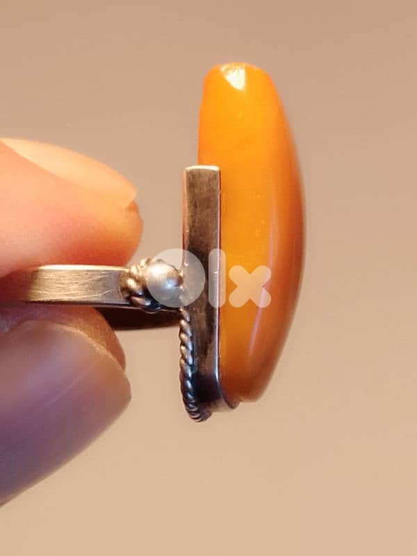 Vintage and Unique Soviet Russian Sterling Silver Ring Stamped 6