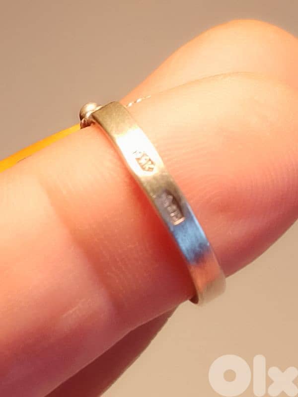 Vintage and Unique Soviet Russian Sterling Silver Ring Stamped 7