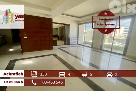 Achrafieh 350m2 | Penthouse | Decorated | Classy Area | OH