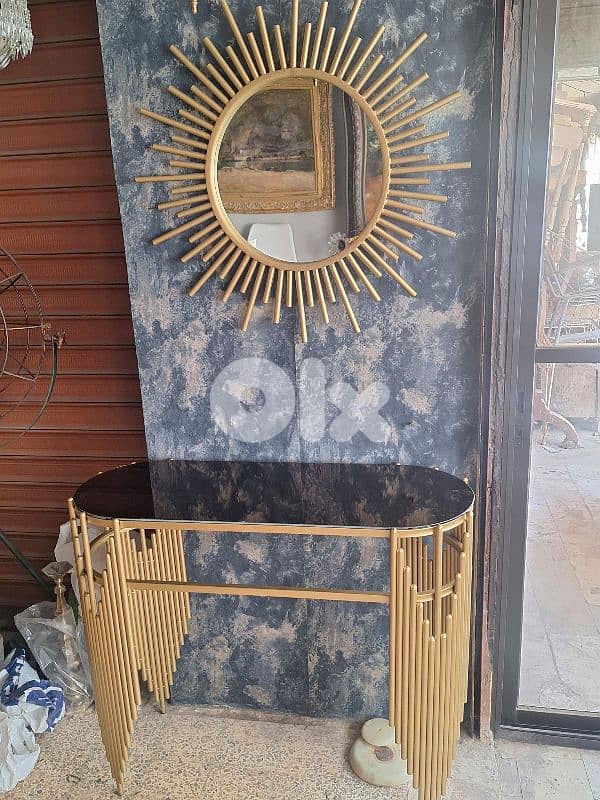 modern console mirror and table 3