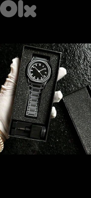 2D Sketch Style Cartoon Watch - Black & White Cel-Shaded Edition