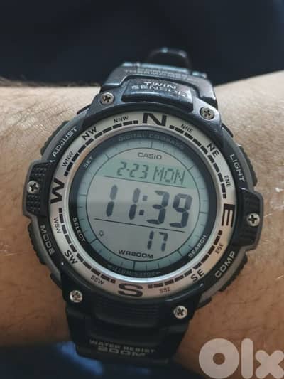 casio twin sensor temperature and compass