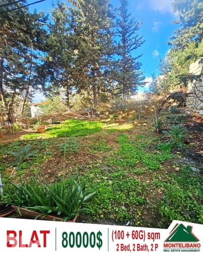 100 sqm Apartment For Sale in Blat بلاط with 60 sqm Garden