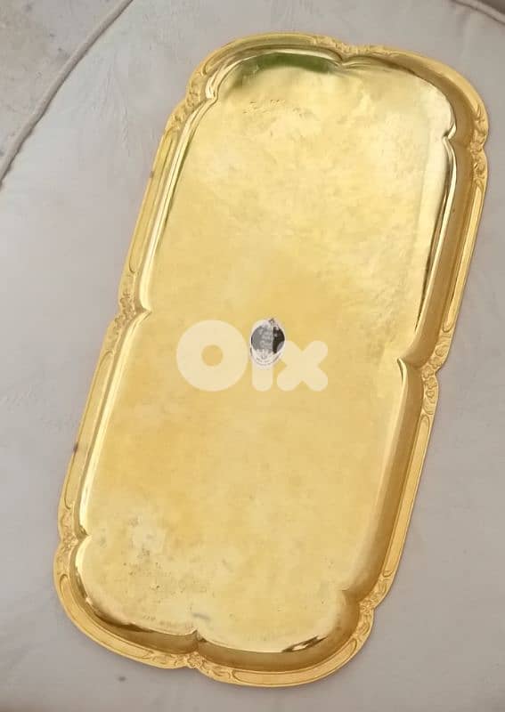 Beautiful 24k plated Gold Service Plate 1
