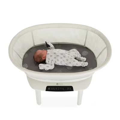4moms mamaRoo Sleep Bassinet, designed to soothe newborns with motions