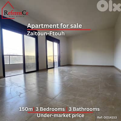 Undermarket price apartment in Zeitoun شقة بسعر أقل  في زيتون