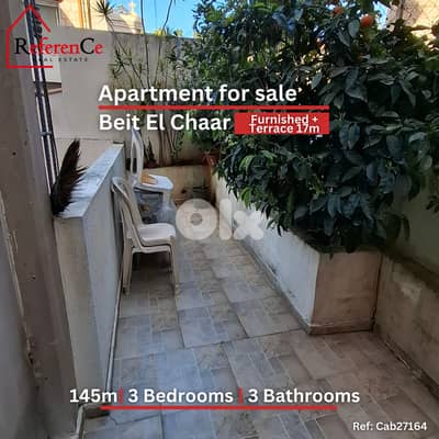 Furnished apartment in Beit El Chaar for sale شقة مفروشة في بيت الشعار