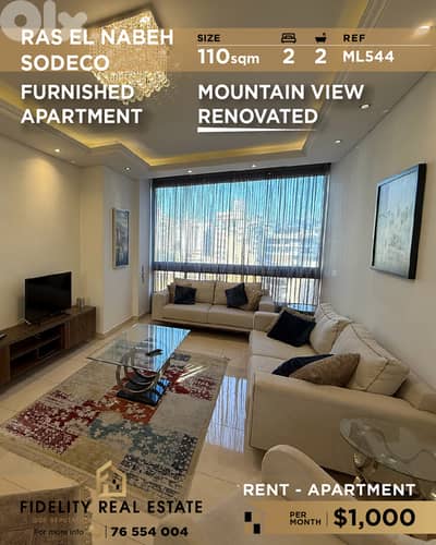 Apartment for rent in ras El Nabeh ML544 شقة للإيجار في رأس النبع