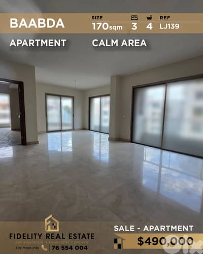 Apartment for sale in Baabda LJ139 شقة للبيع في بعبدا