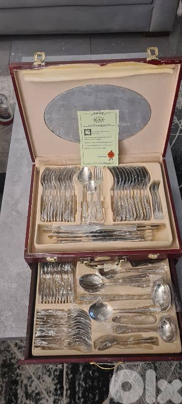 ​72-Piece Meisterkoch Solingen Luxury Cutlery Set – 18/10 Gold Accents
