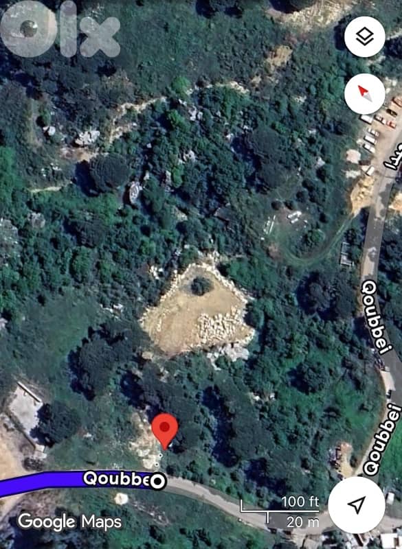 2300m land zone 25/50 Qobeih Suitable for Touristic or Bangallows 1