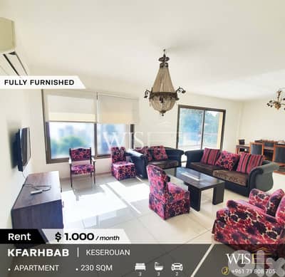 230 SQM Apartment for RENT in kfarhbab!