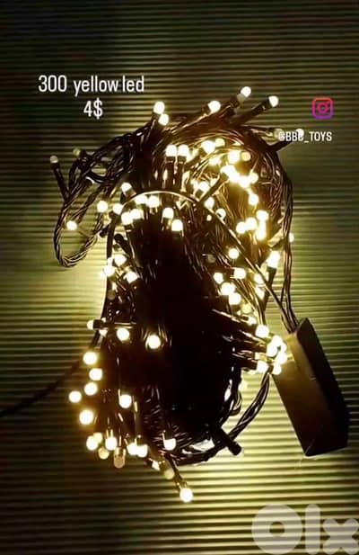 yellow led 300 lamps decorations