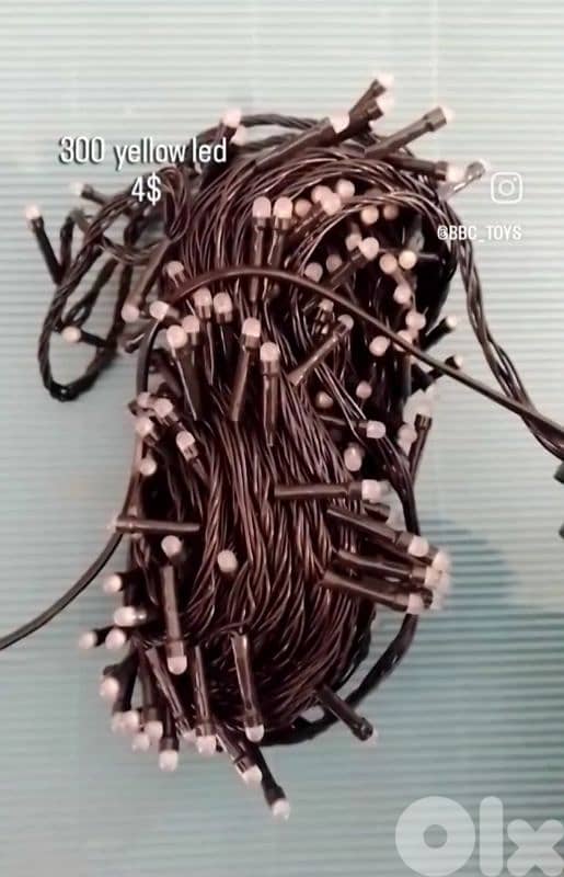 yellow led 300 lamps decorations 1