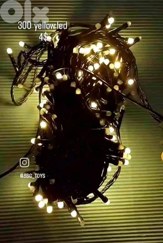 yellow led 300 lamps decorations 2