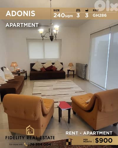 Apartment for rent in Adonis GH286 شقة للإيجار في أدونيس