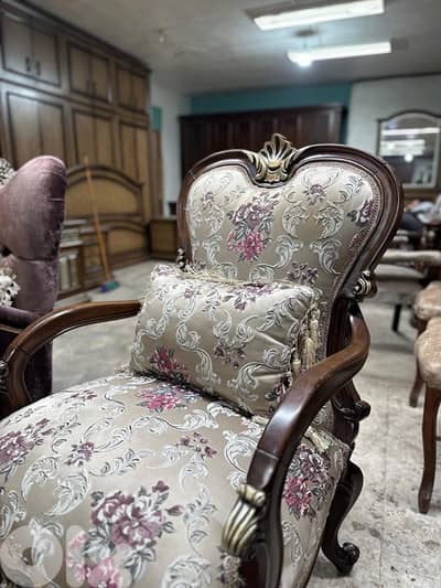 طقم صالون خشب زان