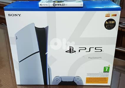 Playstation 5 slim European with one controller All cable and one game