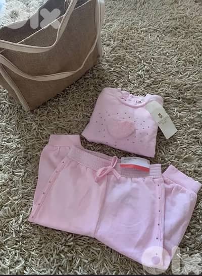 Cute Pink baby pajama with elegant tote bag