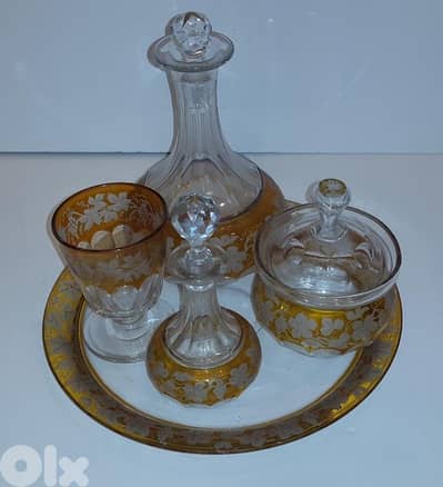 خدمة ليلية أنتيك – Bohemian Crystal (19th Century)