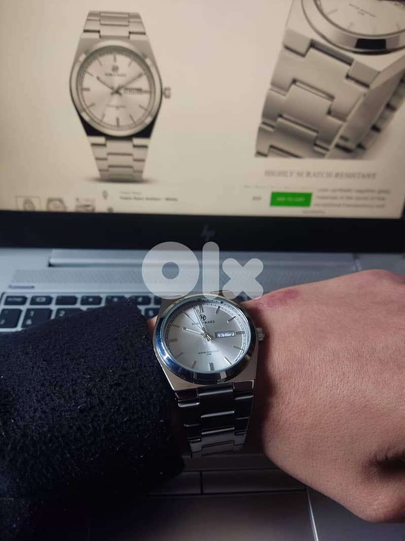 Pablo Raez Ashton White Watch – Excellent Condition 1