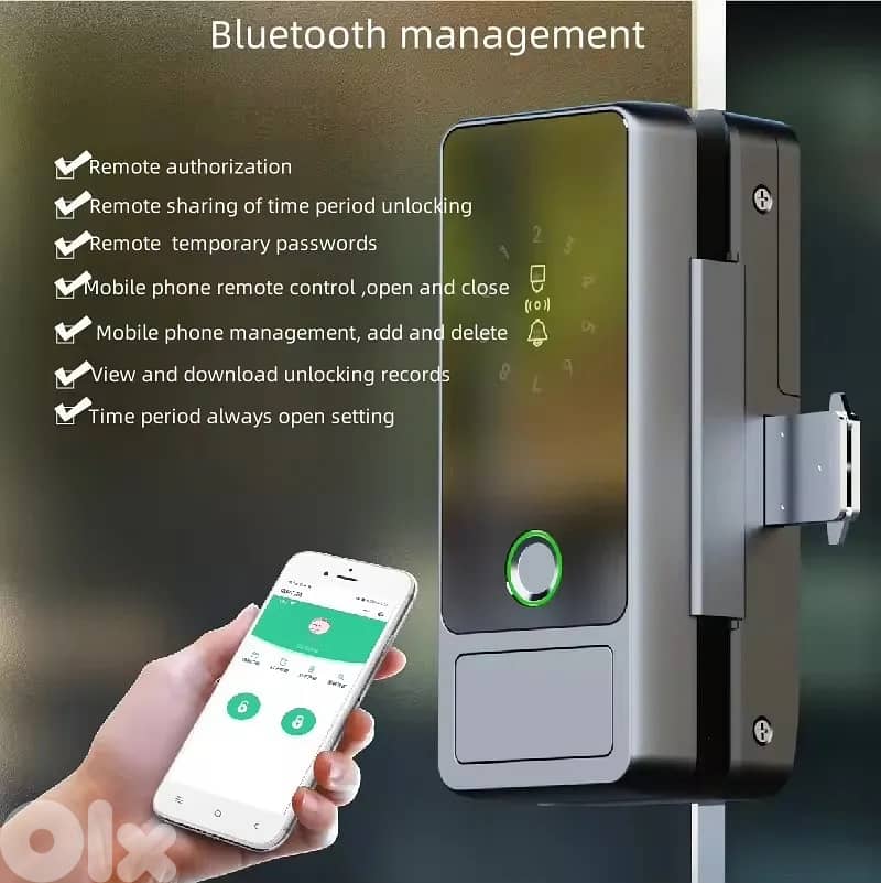Tuya Smart Digital Glass Door Lock D-46 2