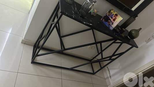 طاوله رخام و كونسول مع مرايتو و مراية كبيرة