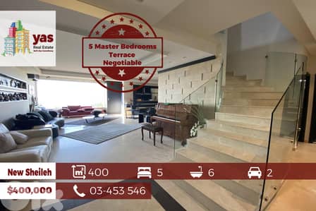 New Sheileh 400m2 Penthouse | Upgraded | Panoramic View | NEGOTIABLE |