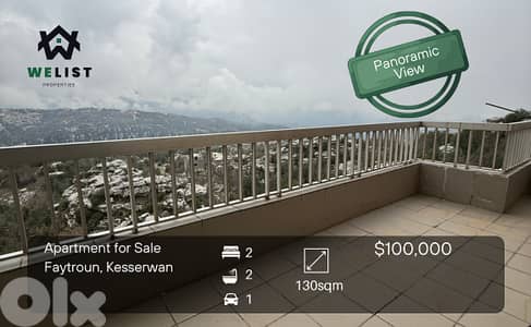 Apartment for sale in Faytroun شقة للبيع في منطقة فيطرون