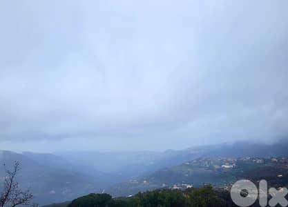 1130 SQM Land in Mtein, Metn Overlooking the Mountains and the Ocean