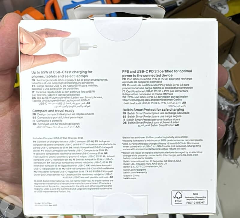 Belkin Boostcharge Compact Usb-c Wall charger 65w 2pin 1