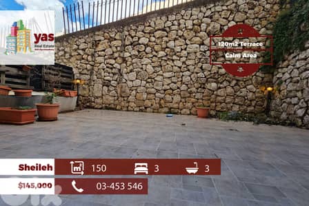 Sheileh 150m2 | 120m2 Terrace | Well Lighted | Quiet Street | TO/KS