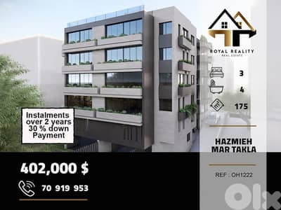 under construction apartment for sale in Hazmiyeh mar takla