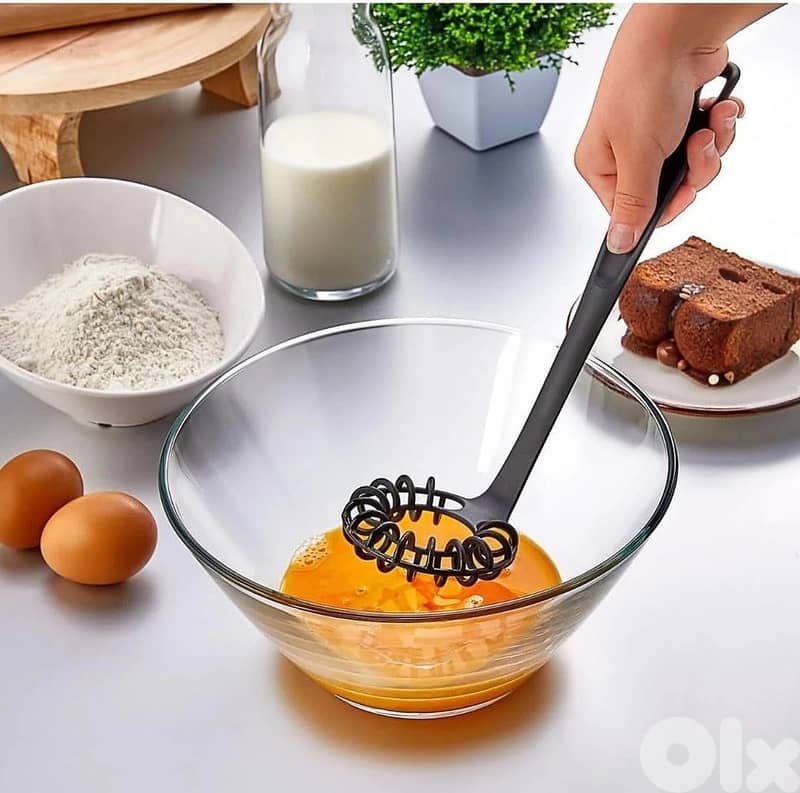 Manual Hand Push Whisk Mixer for Kitchen Baking 1