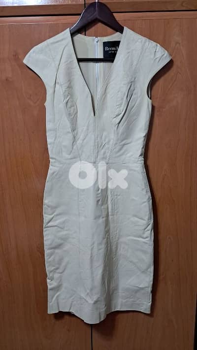 Genuine leather dress for women