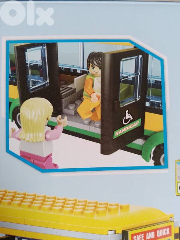 city bus building block set 1