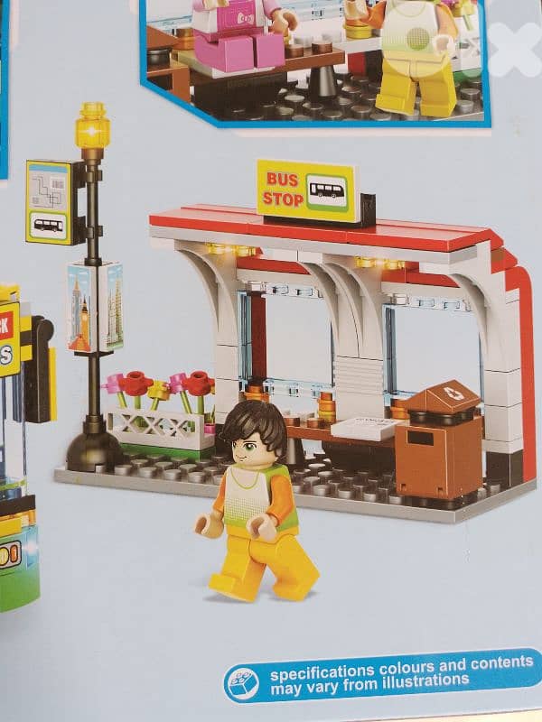city bus building block set 3