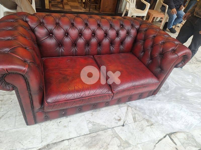 chesterfield original genuine leather England 1