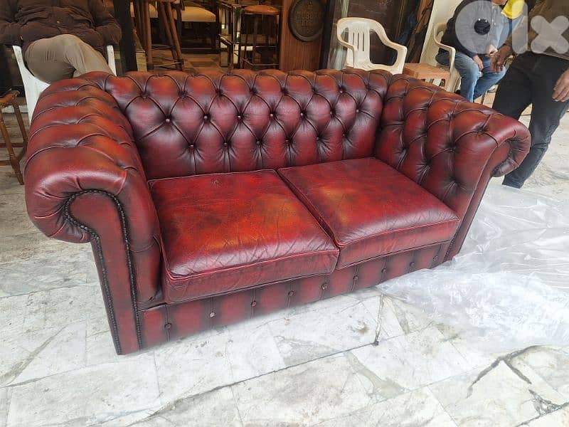 chesterfield original genuine leather England 2
