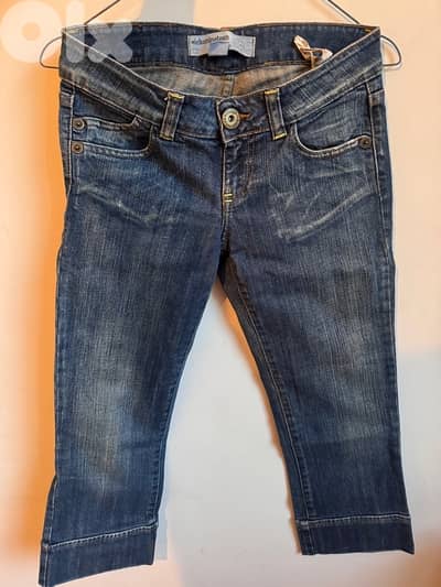 jeans cropped trousers size 34