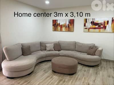 Home Center curved sectional