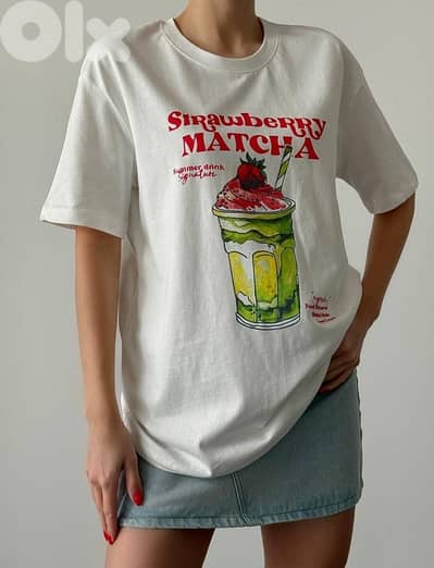 new Tshirt Matcha print
