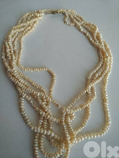 Old five strand freshwater rice pearls necklace - Not Negotiable