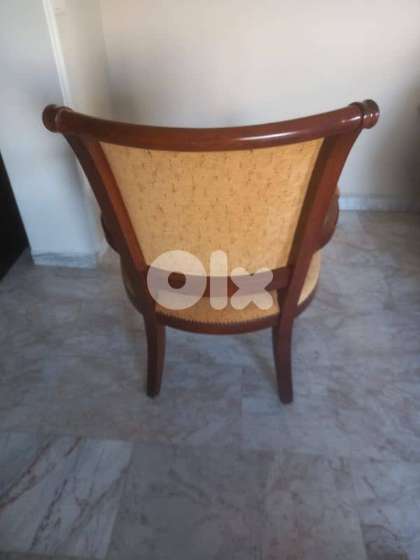 office chair leather+wood 2