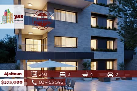 Ajaltoun 240m2 | 100m2 Garden| Under Construction| PAYMENT FACILITIES