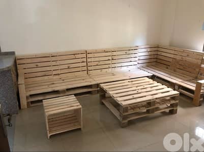 corner couch and tables