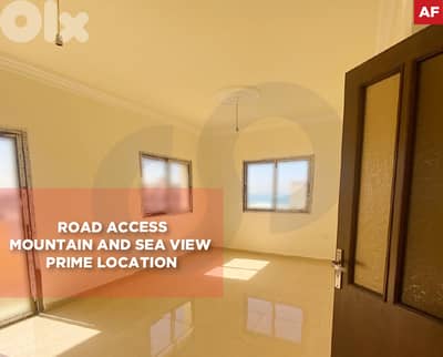 Open mountain and sea view , Road access , Jadra / جدرا  REF#AF133326